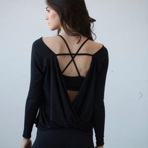 Montiel Hanley draped back top, size s